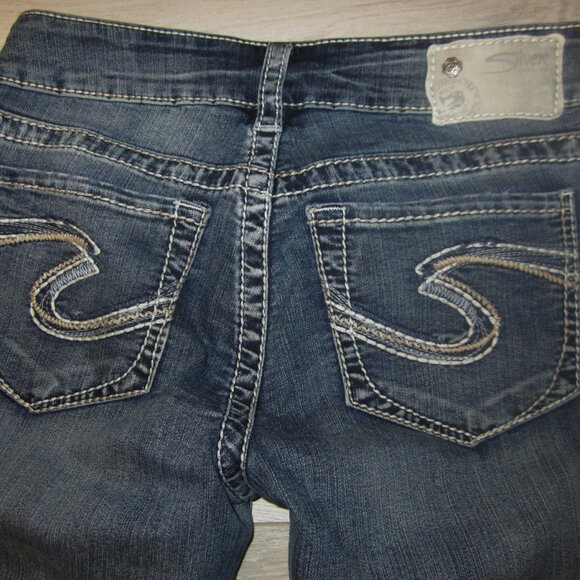 Embroidered Silver Jeans - Picture 2 of 7